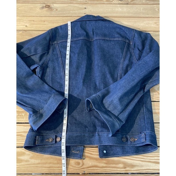 Vintage Men’s Blue Button Up Denim Jacket Size Medium - Picture 4 of 6